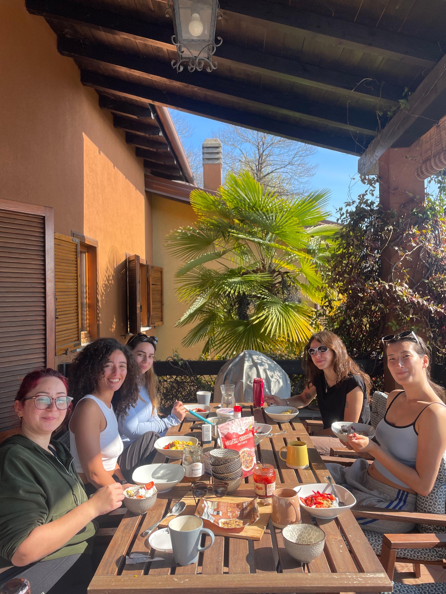Slow breakfast after morning yoga